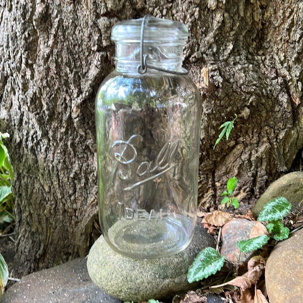 Vintage Ball Idea Wire Side Canning Jar